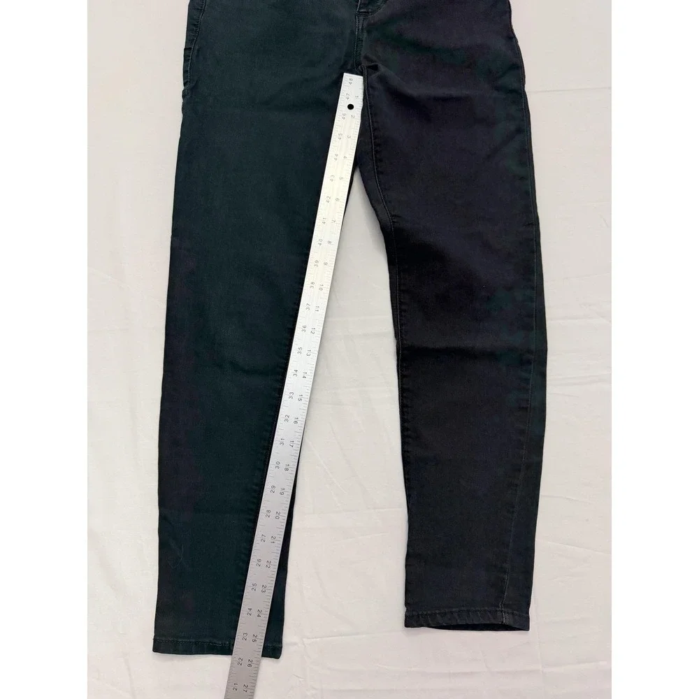 Free People Skinny Jeans Womens 26 Black Dark Wash‎ Mid Rise Stretch Denim 26x28